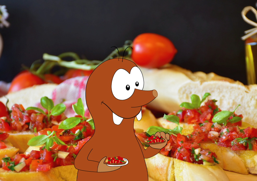Italian snacks_bread with fresh tomato_Tapsy Blog