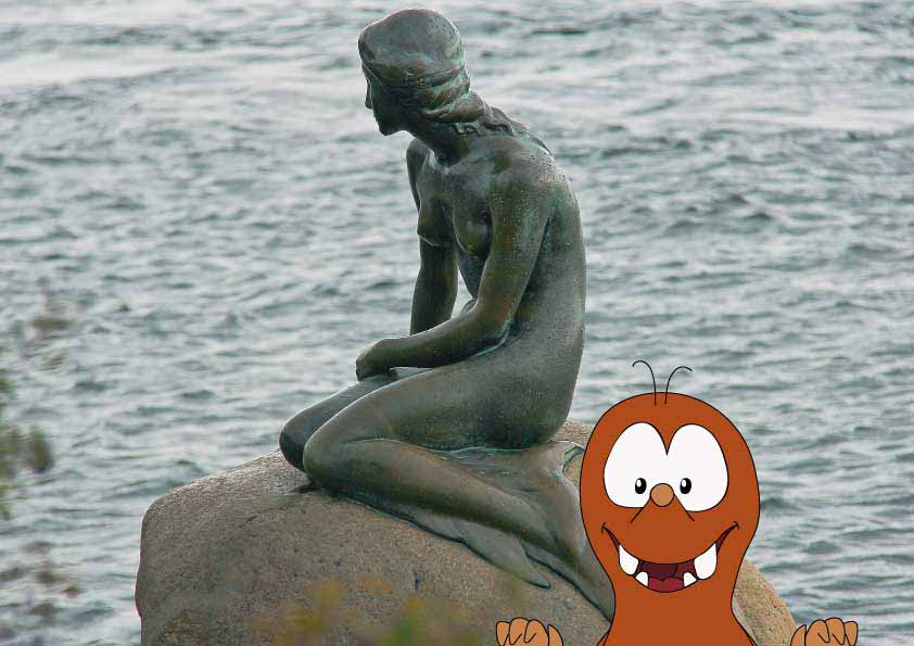 the Little Mermaid statue of Copenhagen on Tapsy Blog